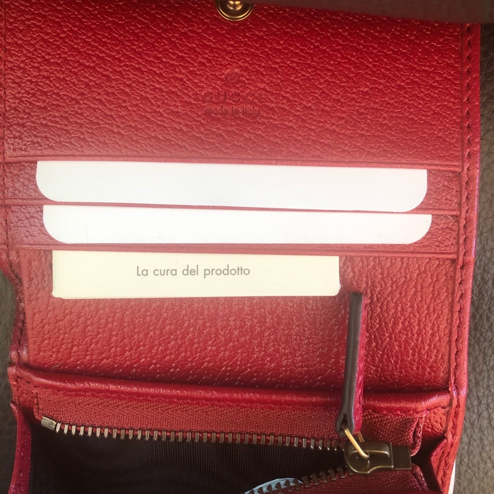 Gucci Queen Margaret GG Canvas Mini Wallet in Red NEW IN BOX - Picture 13 of 13